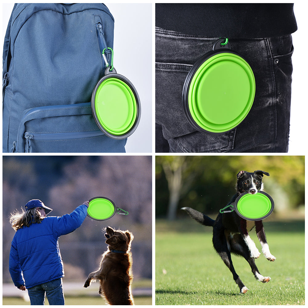 Gamelle pliable pour eau et nourriture