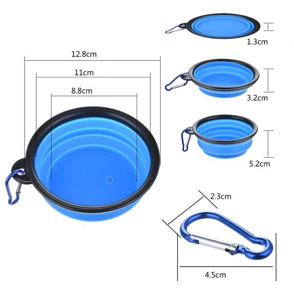 Gamelle pliable pour eau et nourriture