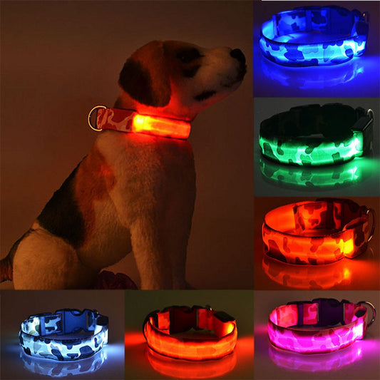 Collier lumineux imprimé camouflage