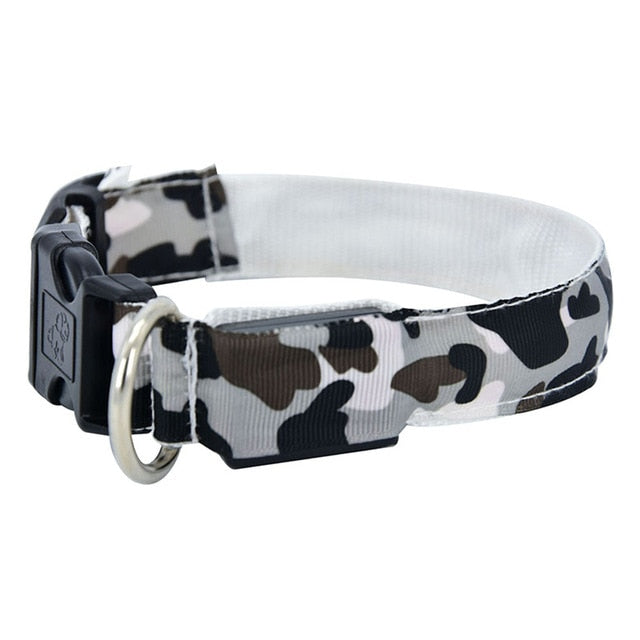 Collier lumineux imprimé camouflage