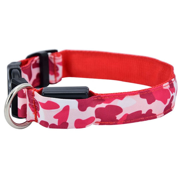 Collier lumineux imprimé camouflage