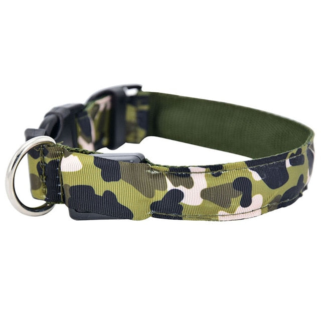 Collier lumineux imprimé camouflage