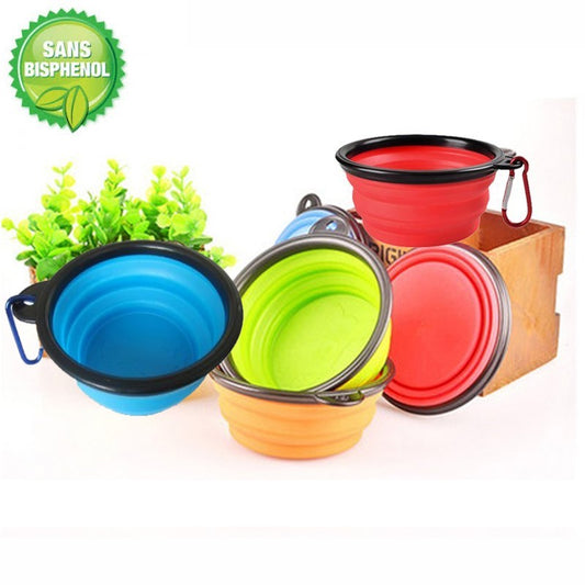 Gamelle pliable pour eau et nourriture